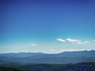 The landscape of Carpathian Mountains in the cloudy weather. Perfect weather condition in the summer season