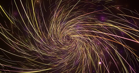 Fototapeta premium A dynamic swirl of vibrant lights