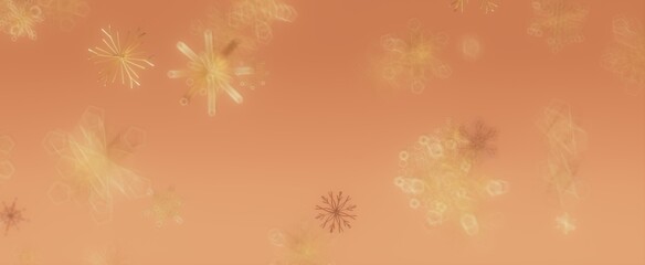 Abstract Background with Delicate Snowflakes