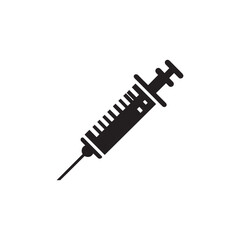 Syringe Vector stock icon illustration, syringe isolated on white background