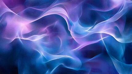 Obraz premium Abstract Blue and Purple Wavy Lines Background