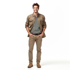 Smiling jacket adult khaki.