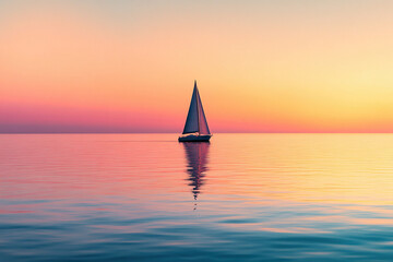 sailboat on the sea