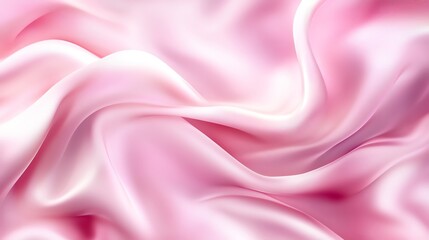 Fototapeta premium Pink satin fabric with soft, smooth texture, perfect for luxury decoration or elegant drapery