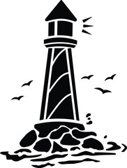 Lighthouse vector artwork