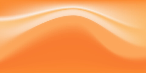 Soft Waves of Orange And Cream Colors. Orange gradient abstract background template. Smooth draping orange and cream lines. Minimal orange gradient. Perfect for autumn or fall, thanksgiving, Halloween