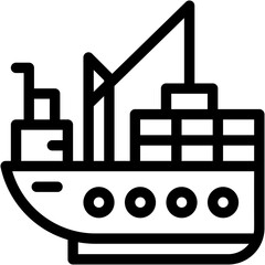 Vector Icon Ship, Yacht, Boating, Ships, Transportation