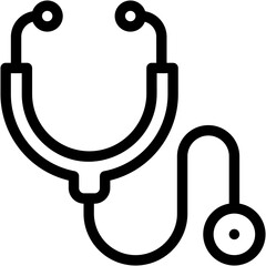 Vector Icon Stethoscope, Healthcare And Medical, Medic, Phonendoscope, Stethoscope