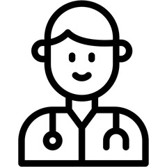 Vector Icon Doctor, Professions And Jobs, User, Avatar, People