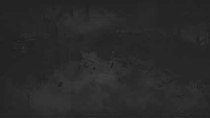 Abstract black background. Black stucco texture. Dark rough surface.