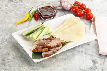 Chinese cuisine - roasted duck breast