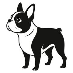 bulldog puppy vector art 