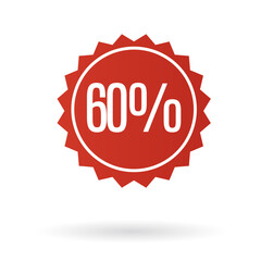 Red label 60% off sale	