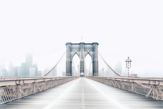 Fototapeta Bridge brooklyn bridge architecture tranquility.