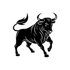 Obraz premium Bull silhouette 