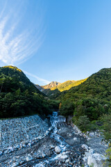 広河原登山口から望む北岳　山梨県南アルプス市