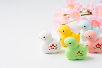 巳年（へびどし）の年賀状素材　干支
