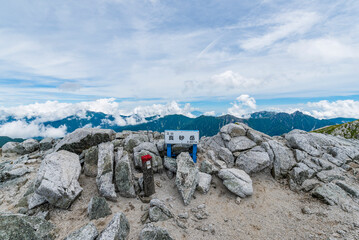 真砂岳頂上　富山県立山町