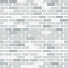 Gray brick wall seamless pattern. Vector block stone for texture banner or wallpaper. Building brick pattern, seamless. Brickwork. Urban sign.