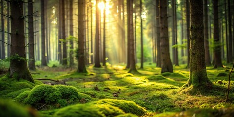 mystical forest with vibrant colors and unique details