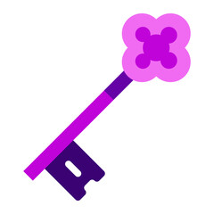 Key Cyber Security icon illustration 