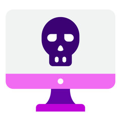 Malware Cyber Security icon illustration 