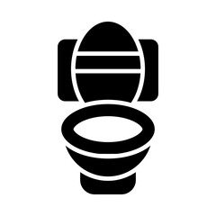 Toilet glyph icon