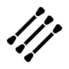 Cotton swab glyph icon