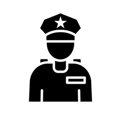 Officer glyph icon