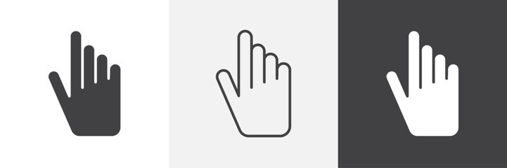 Hand pointer icon. for web ui designs