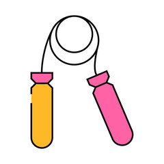 jumping rope kid leisure line icon vector. jumping rope kid leisure sign. isolated symbol illustration