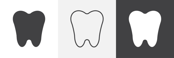 Tooth icon. for web ui designs