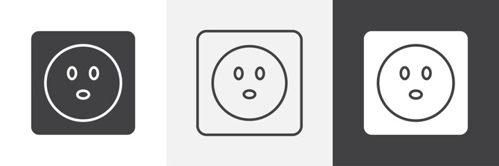 Fototapeta premium Socket icon. for web ui designs