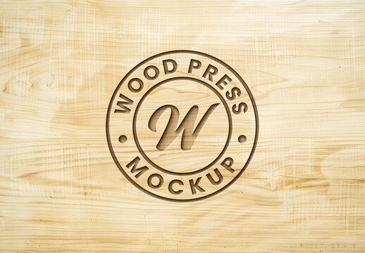 Text Effect Wood Press with Generative AI
