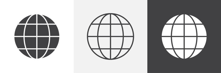 Globe icon. for web ui designs