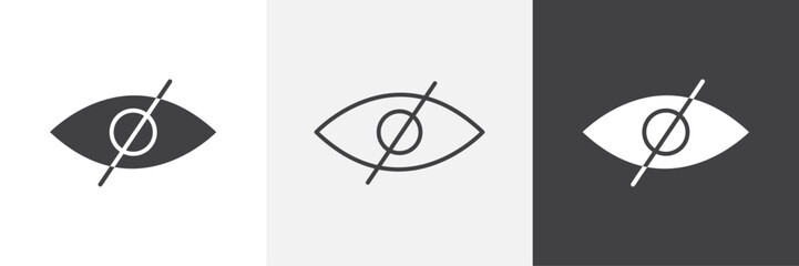 Hide icon. for web ui designs