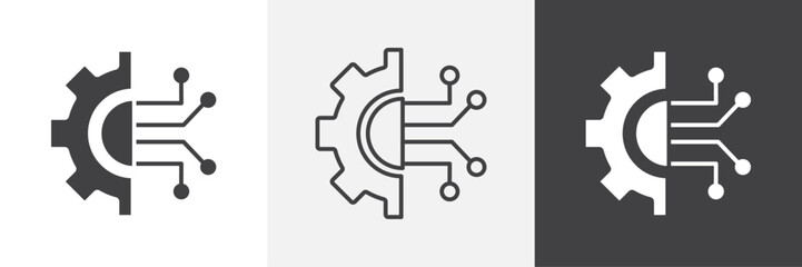 Technology icon. for web ui designs