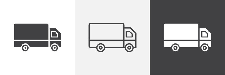 Delivery van icon. for web ui designs