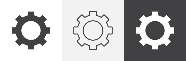 Settings button icon. for web ui designs