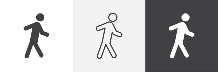 Walk icon. for web ui designs