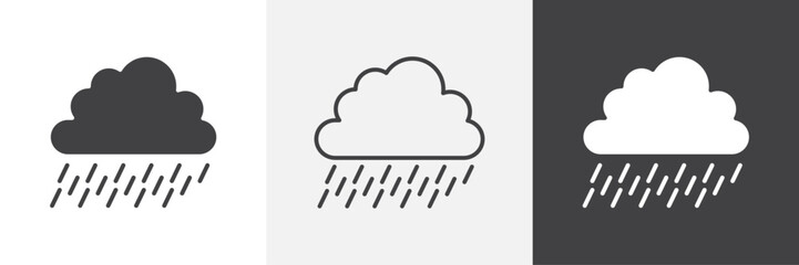 Rain icon. for web ui designs