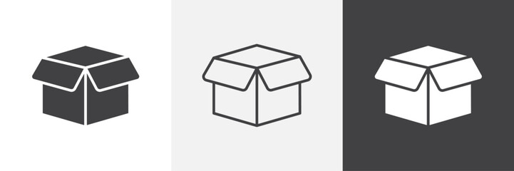 Open box icon. for web ui designs