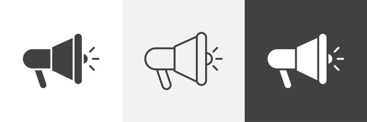 Megaphone icon. for web ui designs