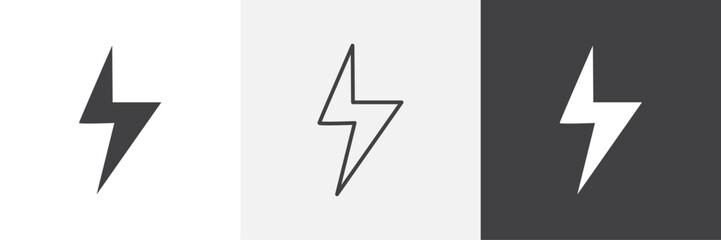 Lightning bolt icon. for web ui designs