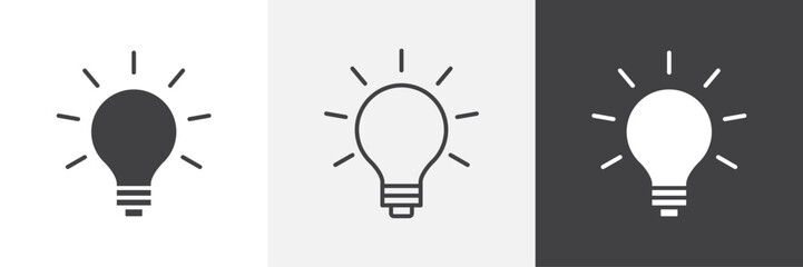 Lightbulb icon. for web ui designs