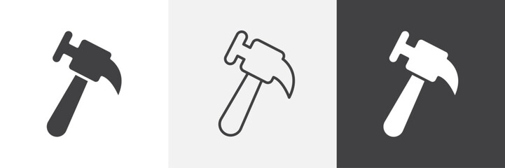 Hammer icon. for web ui designs