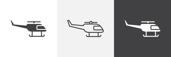 Helicopter icon. for web ui designs