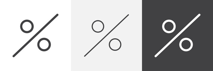 Percentage icon. for web ui designs