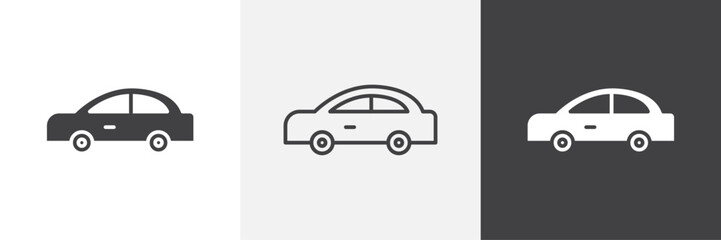 Car icon. for web ui designs