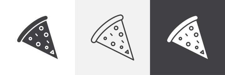 Pizza slice icon. for web ui designs